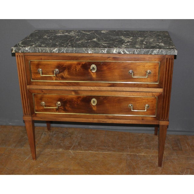 Wood Late 18th Century Louis XVI Style Walnut Commode For Sale - Image 7 of 12