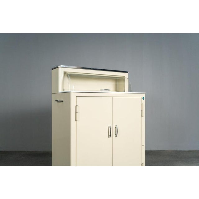 Glass Mid-20th Century Industrial Medicine Cabinet For Sale - Image 7 of 18