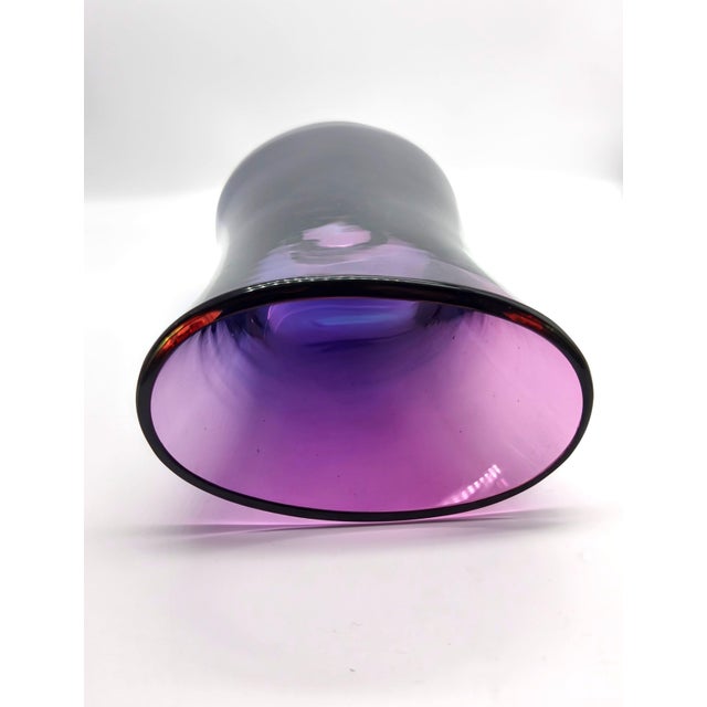 Mid-Century Modern Sommerso Vase by Flavio Poli for Seguso Vetri d'Arte, 1950s For Sale - Image 3 of 6