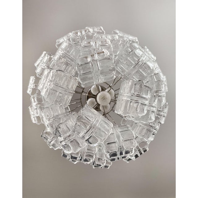 Venetian Pink Glass Chandelier, Murano, 1970s For Sale - Image 11 of 12