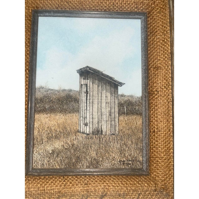 American Allan Nance 1980 the Out Back the Vanishing American Scene Acrylic on Board Painting For Sale - Image 3 of 7