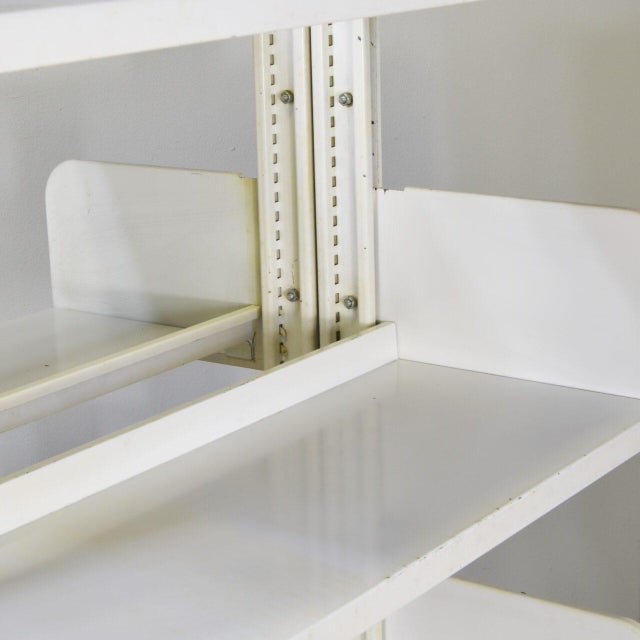 White Industrial Shelving Units in White Lacquered Metal from Lips Vago, 1970s, Set of 3 For Sale - Image 8 of 17