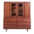 Jack Cartwright for Founders Style Mid Century Walnut Credenza With Hutch For Sale