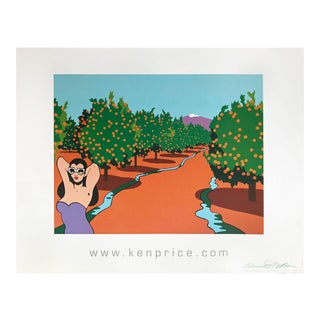 Ken Price Signed Poster "Orange Grove, 1981 From the Plain of Smokes" For Sale