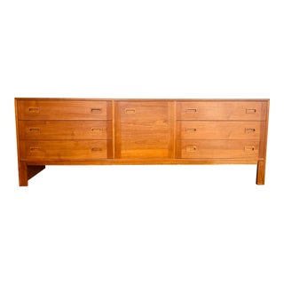 Danish Teak Long Dresser For Sale
