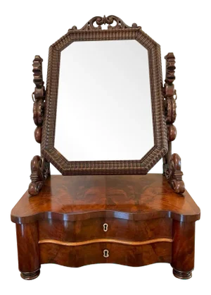 19th Century Victorian Mahogany Swing Mirror