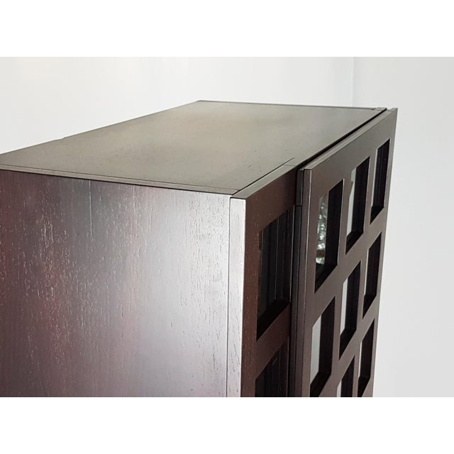 Brown Wood and Glass LB65 Cabinet by Marco Zanuso for Poggi, 1968 For Sale - Image 8 of 13