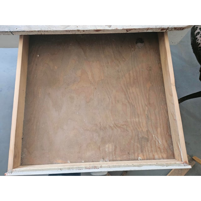 Antique Farmhouse / Art Table For Sale - Image 10 of 10
