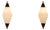 Mid-Century Italian Wall Lights in Brass and Glass attributed to Stilnovo, 1960s, Set of 2 For Sale