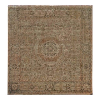 Early 21st Century Vintage Hand-Knotted Indian Rug in Mamlook Style. 7'10"x 8' For Sale