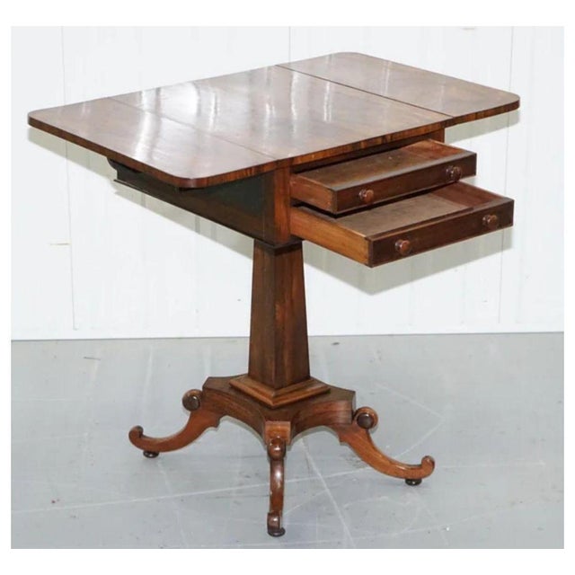 Beautiful hardwood sewing pembroke worktable. We found this table still in its very well-looked-after condition,...