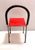 Modern Vintage Red Side Chair in Laminate & Metal in the style of Ettore Sottsass, Italy, 1980s For Sale - Image 3 of 11