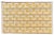 Handwoven Cotton Area Rug Natural Vegetable Dyed Mustard Beige Cream & Red Marianne Geometric Dhurrie - 6'x9' For Sale - Image 11 of 11