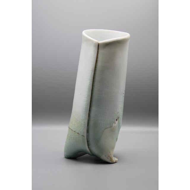 1970s Mid-Century Abstract Pottery Vase For Sale - Image 5 of 5