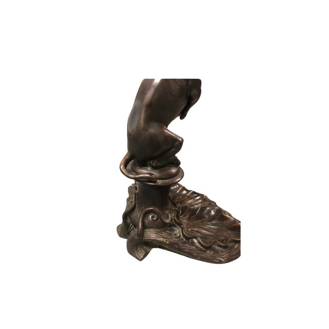 English English Bronze Dog Form Umbrella or Cane Holder For Sale - Image 3 of 3