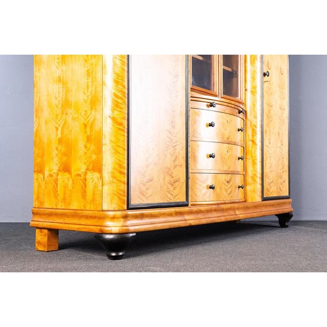 Black Large Vintage 20th Century Wardrobe For Sale - Image 8 of 18