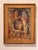 Expressive portrait of a woman painted in 1954, built up in loose, layered strokes of warm reds, pinks and ochres, signed...