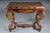 Decorative Italian Marquetry Salon Table, 20th Century This is an Italian console table with marquetry inlays....