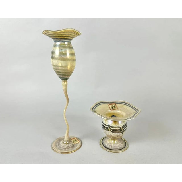 Mid-Century Modern Murano Glass Vases from Joska Studio, Germany, Set of 2 For Sale - Image 7 of 7
