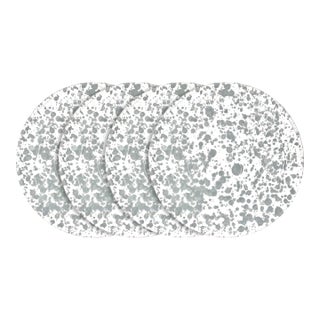 Taverna Speckled Soup Bowl, Gray/White, Set of 4 For Sale