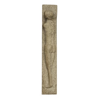 Carved Stone Sculpture of a Reclining Nude, 1960s For Sale