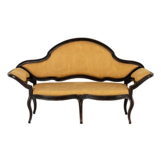 18th Century Italian Ebonised Sofa For Sale