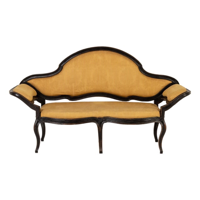 18th Century Italian Ebonised Sofa For Sale