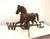 Early 19th C. French Equestrian/Horse Cast Iron Weather Vane Directional Fragments For Sale - Image 4 of 5