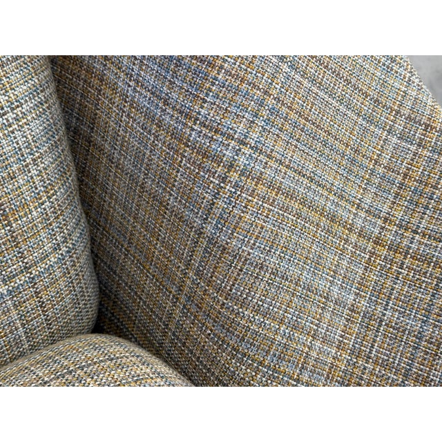 1960s Early Production Saarinen Knoll Womb Chair & Ottoman Reupholstered LIC Label For Sale - Image 13 of 18