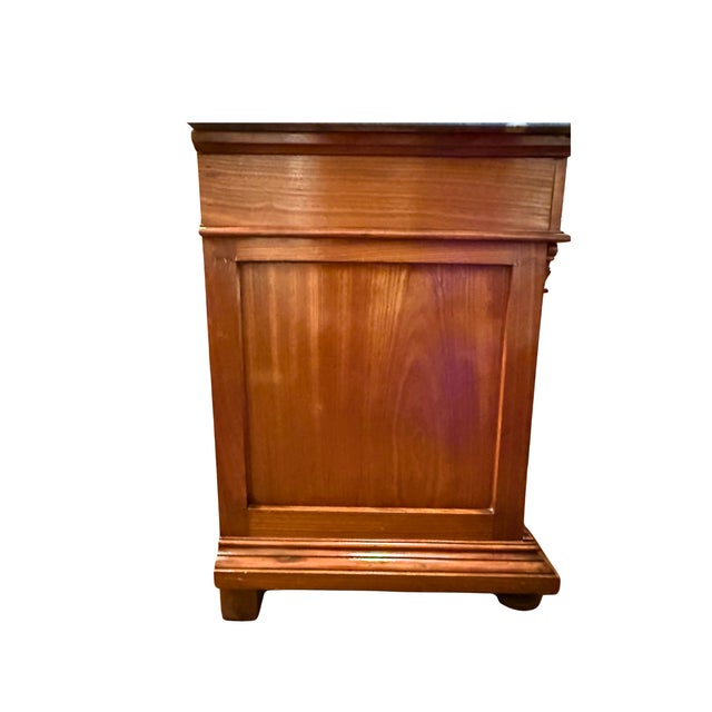 Wood **Antique Victorian Vanity**Carved Solid Walnut W/Marble Top** For Sale - Image 7 of 9