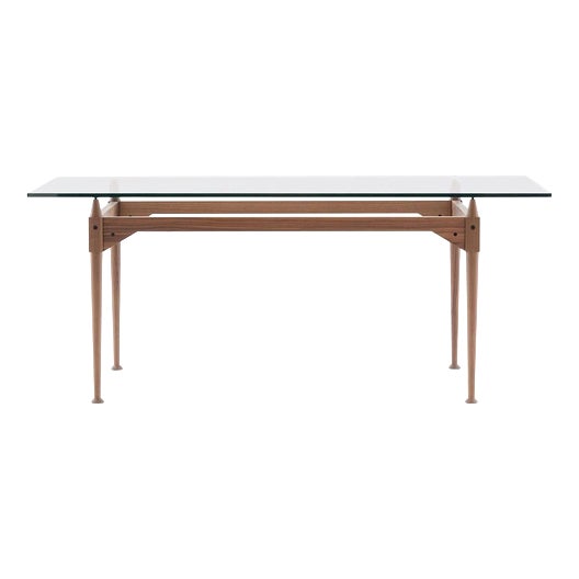 TL3 Table in Wood and Glass by Franco Albini for Cassina For Sale