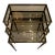 Mid-Century French Brass Nesting Tables With Original Smoke Glass For Sale