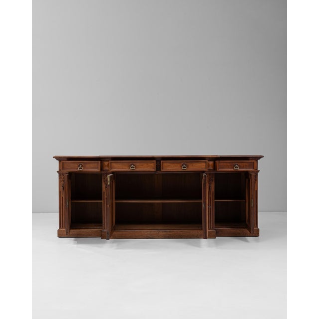 19th Century English Renaissance Revival Wooden Buffet in Original Patina For Sale - Image 18 of 18