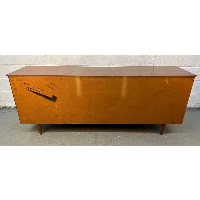 Young Manufacturing Mid-Century Modern Walnut Lowboy Dresser, Attributed For Sale - Image 13 of 13