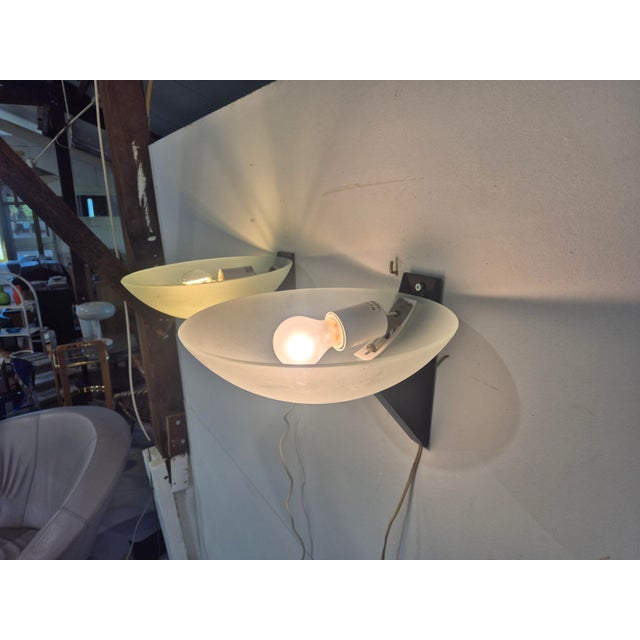Vintage Italian Wall Sconces, 1980s, Set of 2 For Sale - Image 10 of 11