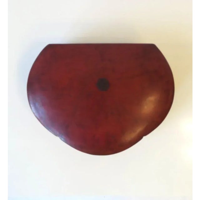 Italian Leather Jewelry Box With Scalloped Design For Sale - Image 11 of 13