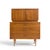 Paul McCobb Style Furnette Mid Century Walnut and Brass Highboy Dresser This highboy measures: 40 wide x 19 deep x 49.5...