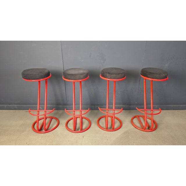 Vintage Bar Stools, 1980s, Set of 4 For Sale - Image 12 of 13