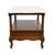 Hammary Furniture Solid Cherry Country French 20" Accent End Table W. White Granite Top For Sale - Image 11 of 12