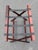 Vintage Folding Luggage Rack With Canvas Straps For Sale - Image 4 of 7