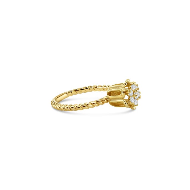 ♥ Product Summary ♥ Main Stone: Cubic Zirconia Bulb Height: 9mm Band Material: 14k Yellow Gold Weight: 2 grams