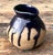 Tan Vintage Original Studio Pottery Drip Glaze Small Pitcher For Sale - Image 8 of 12