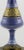 Single Ceramic Table Lamp in Amethyst and Brass For Sale - Image 4 of 7