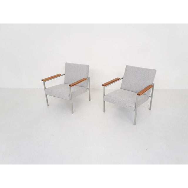 Brown Set of Mid-Century Dutch Lounge Chairs, 1960s For Sale - Image 8 of 14