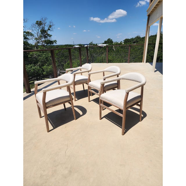 Set of Four Burnett Armchairs For Sale - Image 9 of 13