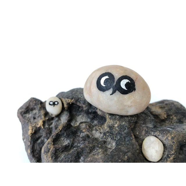 Mid Century Pebble Owl Sculpture For Sale - Image 4 of 9