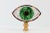 Metal Green Eye Lamp Finial For Sale - Image 7 of 7