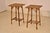 French Country Pair of Late 19th Century Tortoise Bamboo Side Tables From France For Sale - Image 3 of 6