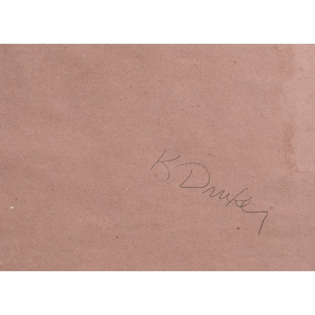 Contemporary Pointilist Goat Pastel Drawing by Karen Druker For Sale - Image 11 of 11