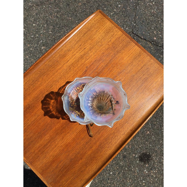 Mid-Century French Epergne Table Center Piece, Hand-Painted, Circa 1970s For Sale In Denver - Image 6 of 8